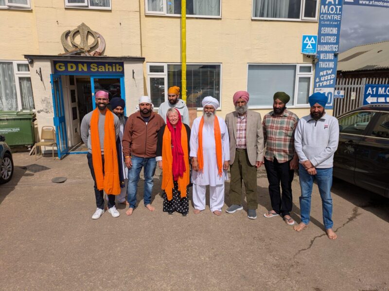 Rachel Taylor MP at the Gurdwara Dukh Nirwarn Sahib in Exhall