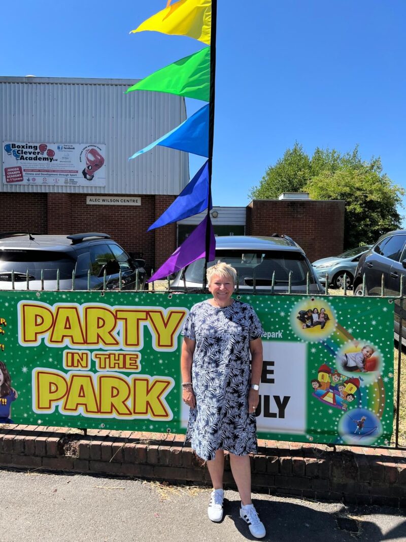 Rachel at Party in the Park
