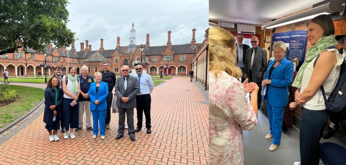 Rachel Taylor MP welcomes government officials to Bedworth