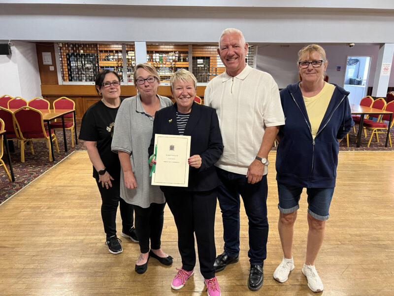 Rachel Taylor MP at Newdigate Sports and Social Club in Bedworth