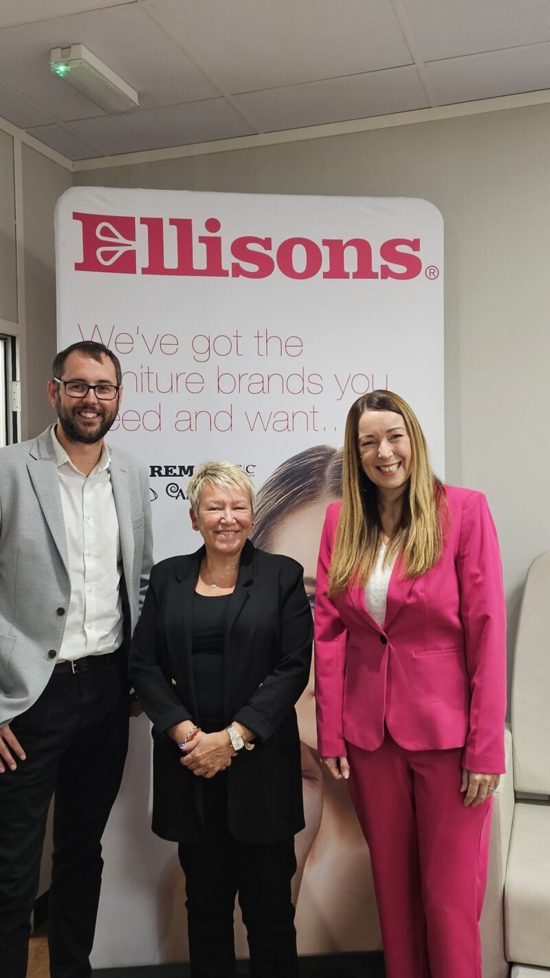 Rachel with Lee and Nadine from Ellisons 
