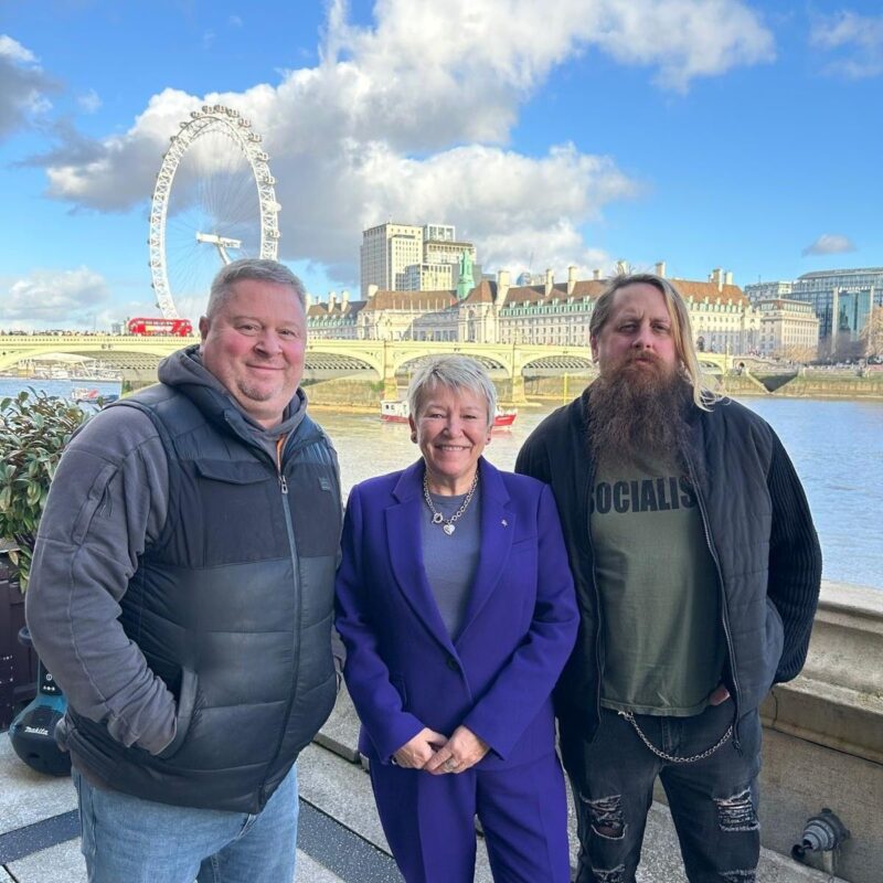 Gareth and Samuel from Bird in Hand in Austrey, join Rachel in Parliament