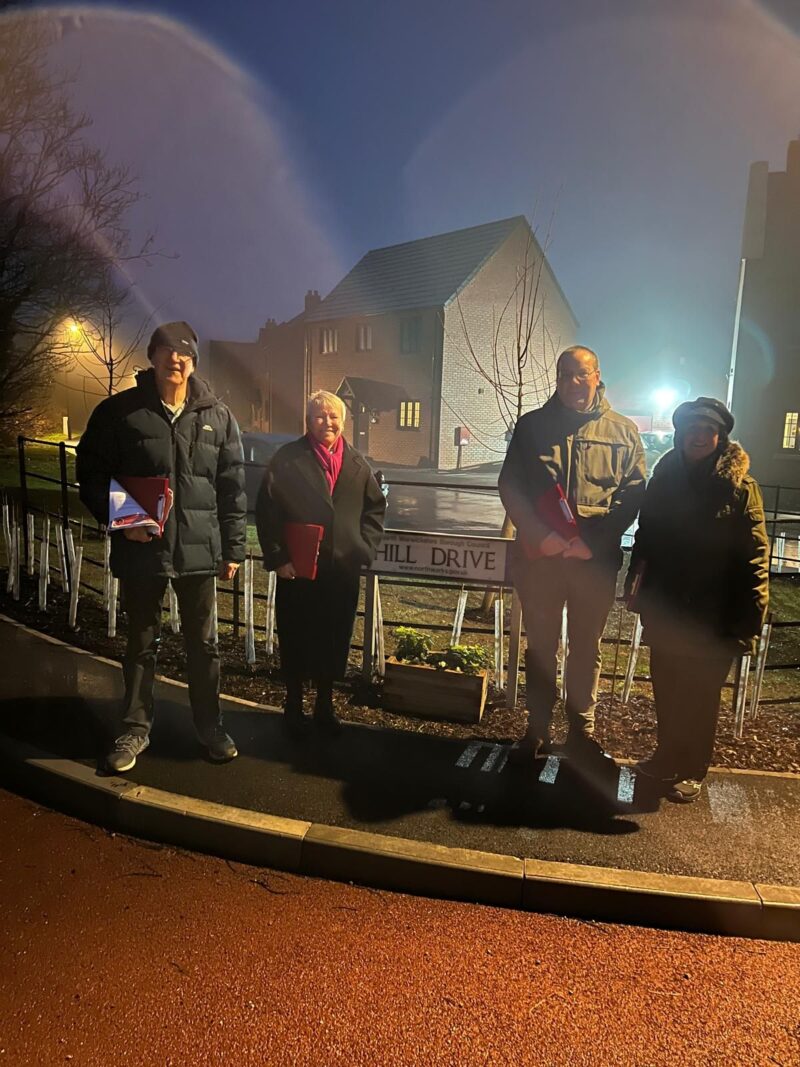 Rachel and her team in Hill Drive Polesworth