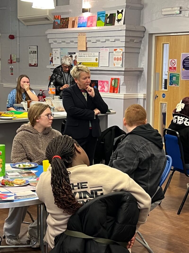 Rachel at the Warwickshire Young Voices event