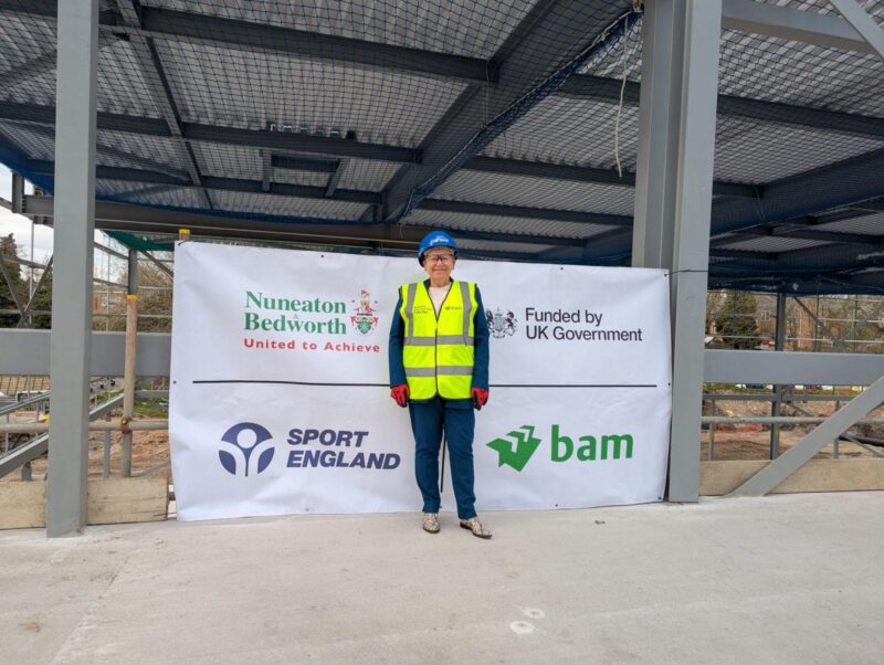 Rachel at the Bedworth Physical Activity Hub. 