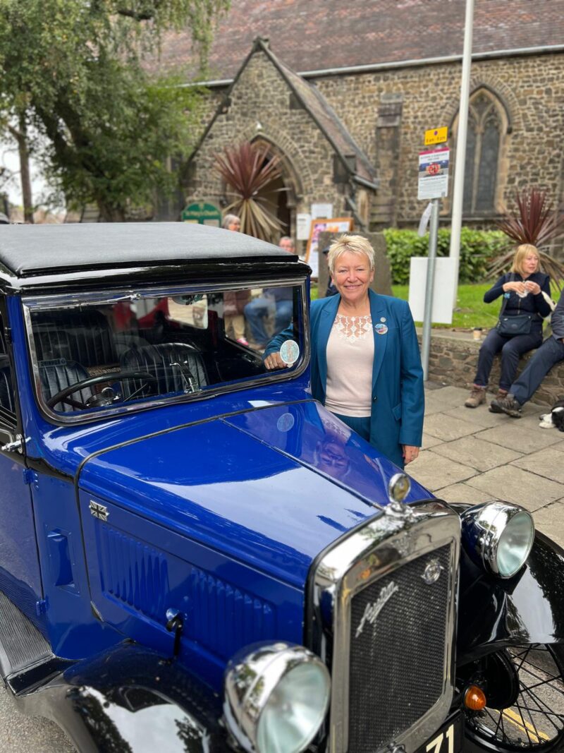 Rachel at the Atherstone Motor Show