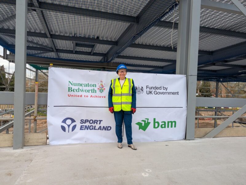 Rachel at the Bedworth Physical Activity Hub. 