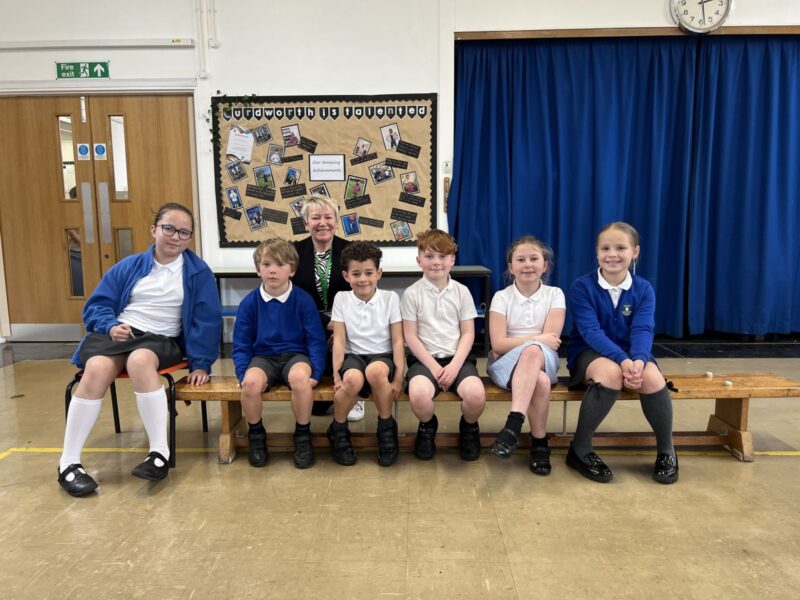 Rachel with Curdworth Primary School Council