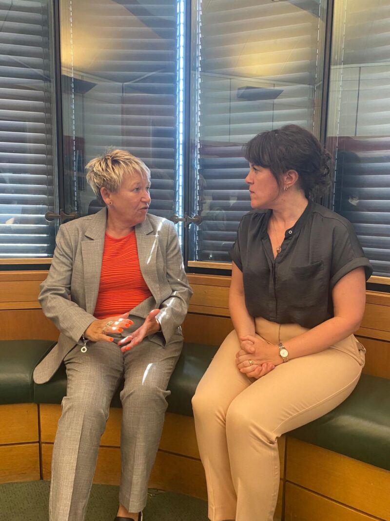 Rachel with Economic Secretary Rachel Blake MP