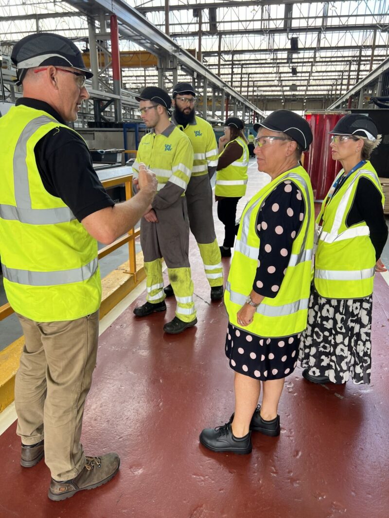 Rachel meeting staff at Uniper