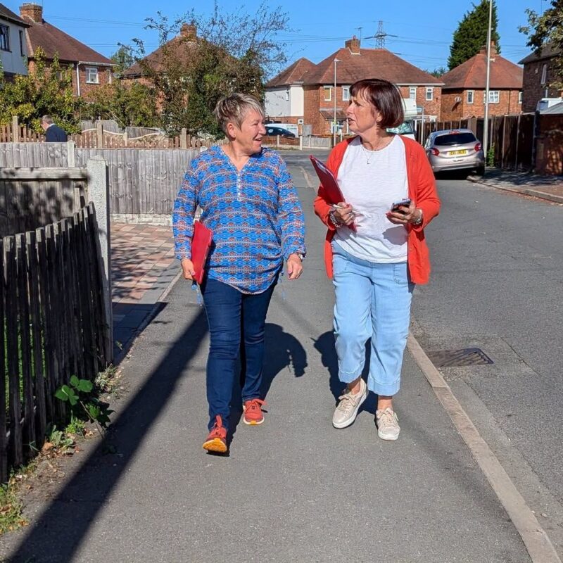 Rachel out and about in Kingsbury